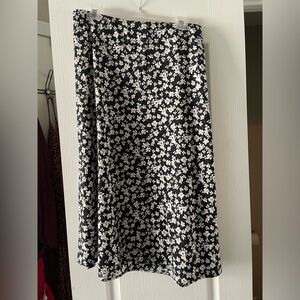 SHEIN Floral Midi Skirt